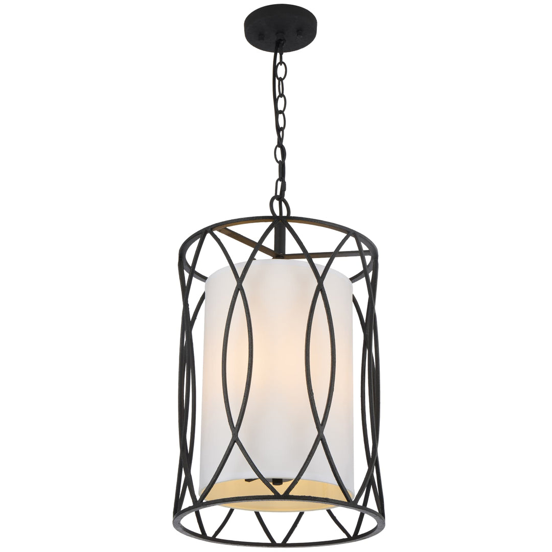 Telbix Dover 3 Light Pendant | Black