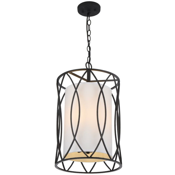 Telbix Dover 3 Light Pendant | Black