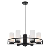 Telbix Black Eamon Round Pendant Light (E14) | 6 Light