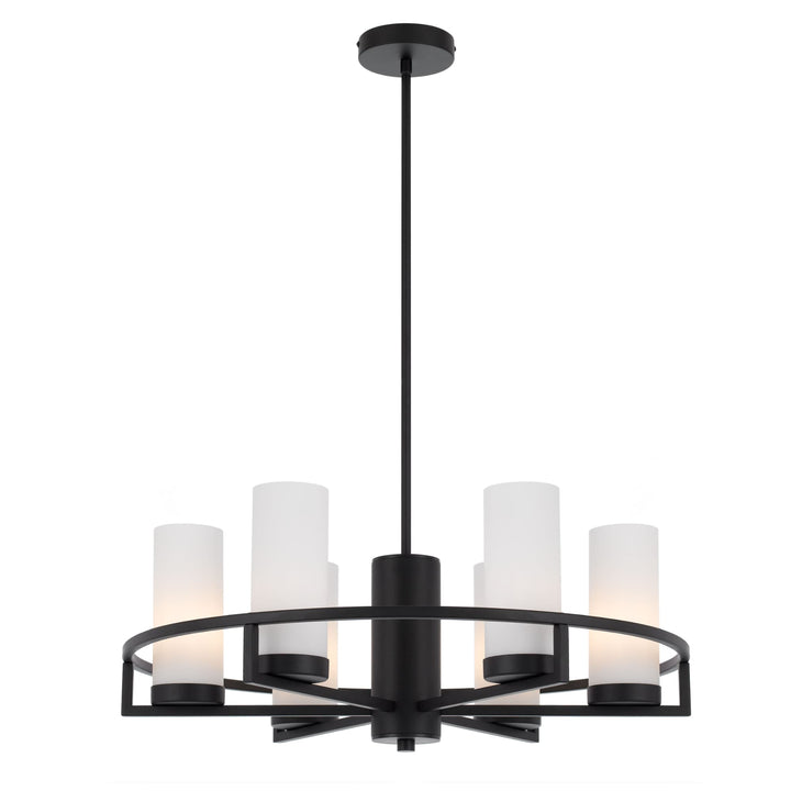 Telbix Black Eamon Round Pendant Light (E14) | 6 Light