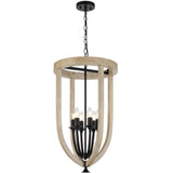 Telbix Black Hosley Pendant Light | 6 Light