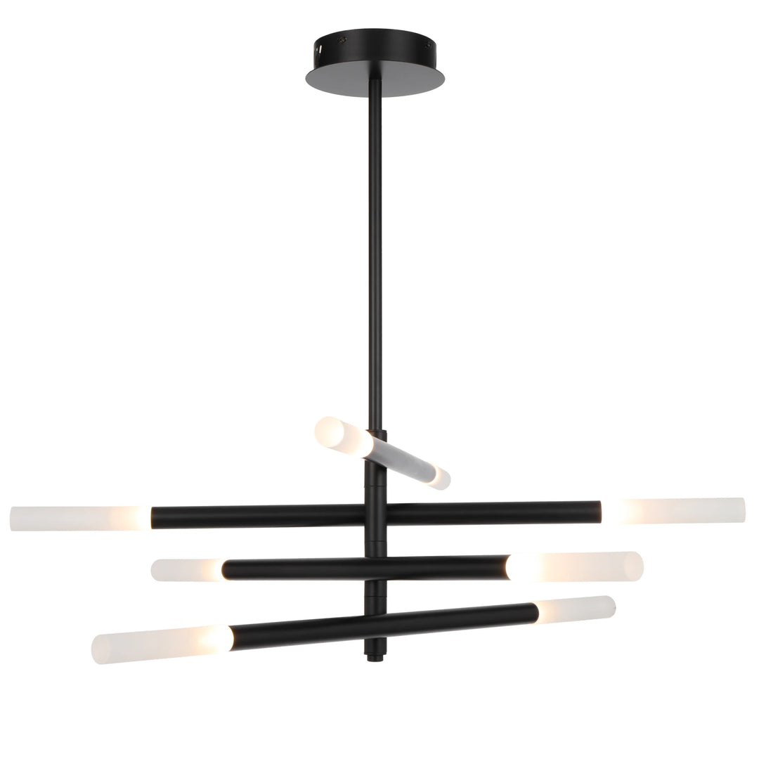 Telbix Pinta 8 Light LED Pendant Light | Black
