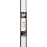 Telbix Ebiza Slimline Tricolour LED Exterior Wall Light | Rust