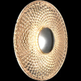 Calibo Bilby Crystalline 180mm Round LED Wall Light | Chrome