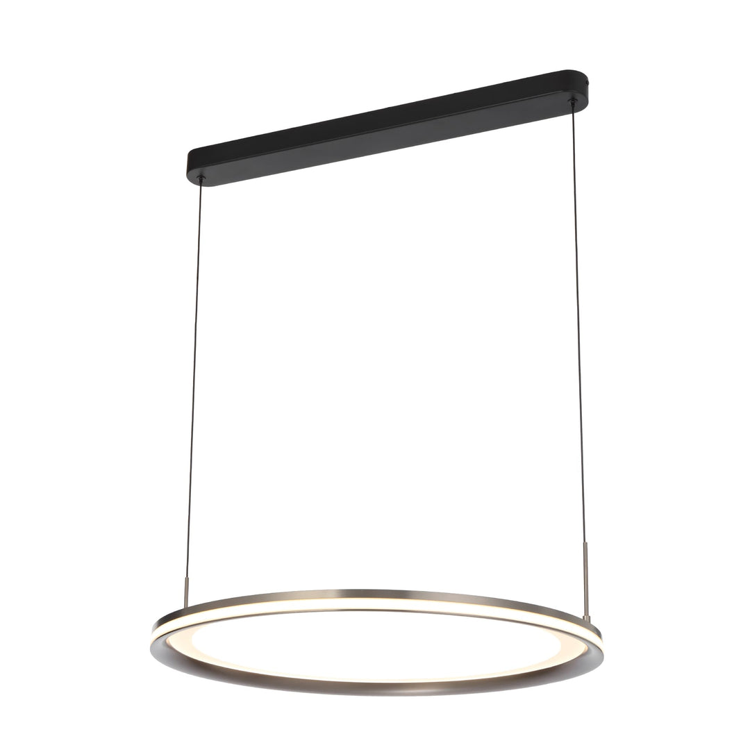 Telbix Fulcrum 600mm Warm White LED Pendant | Grey