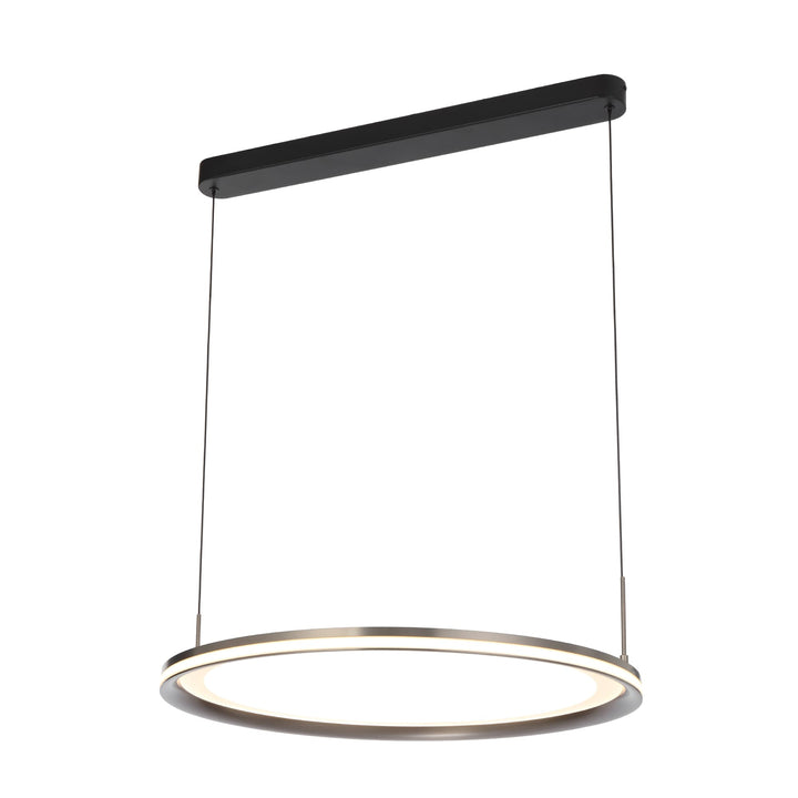 Telbix Fulcrum 600mm Warm White LED Pendant | Grey