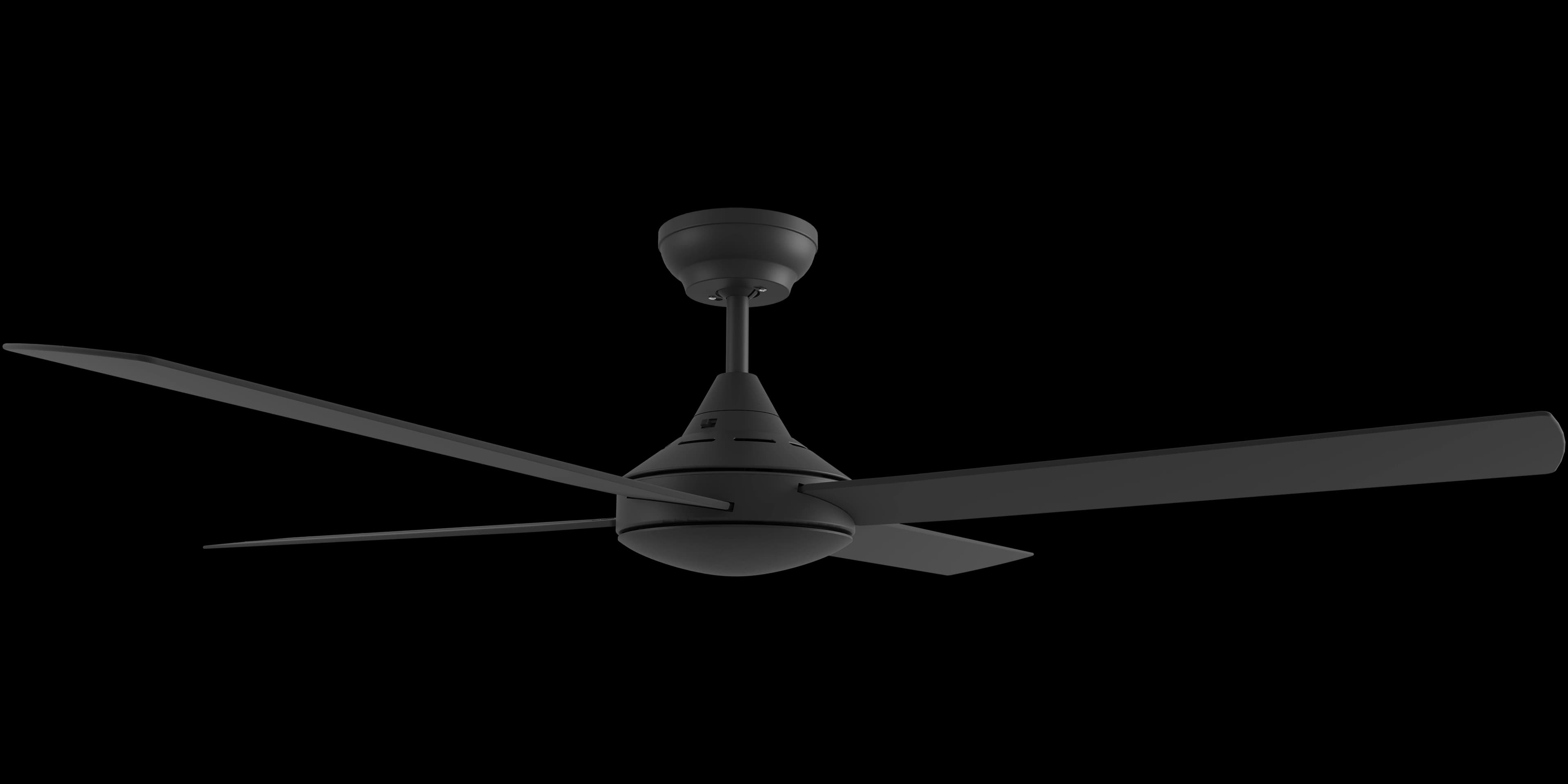 Calibo Kestrel 48" (1220mm) Indoor/Outdoor DC Ceiling Fan with Remote | Black