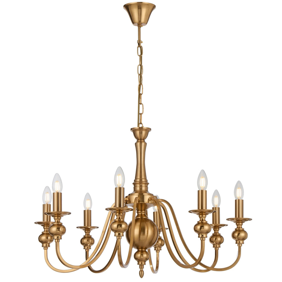 Telbix Siedel 8-Light Pendant | Copper