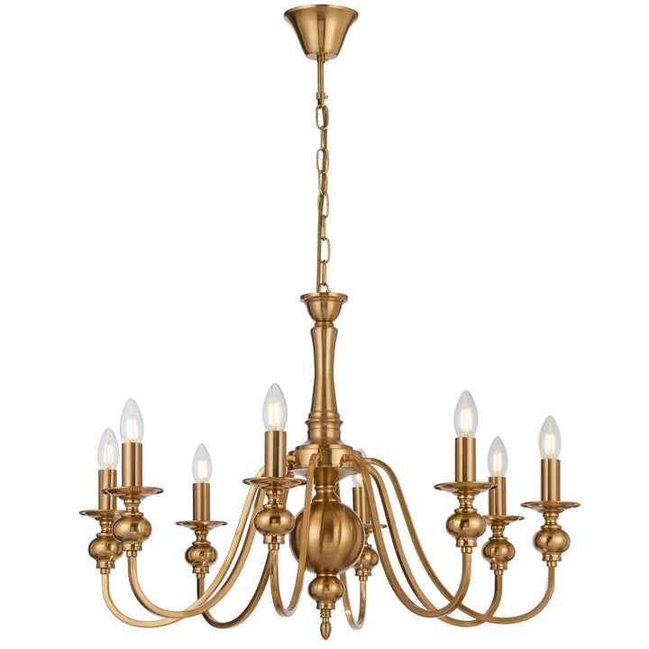 Telbix Siedel 8-Light Pendant | Copper