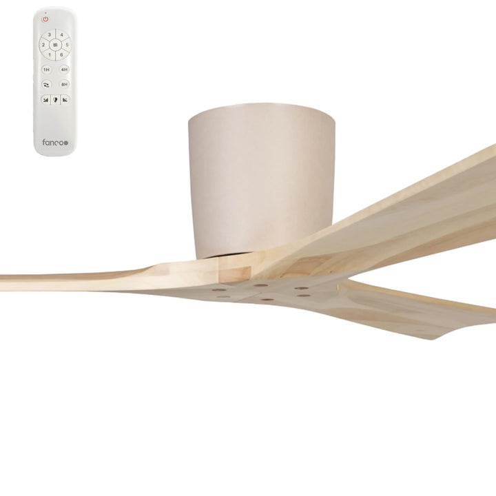 Fanco Gaia 48" DC Ceiling Fan with Remote | Natural Timber