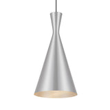 Telbix Flero Brushed Aluminium Pendant Light (E27) | Large