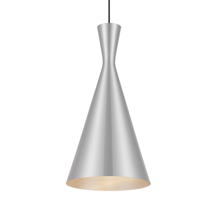Telbix Flero Brushed Aluminium Pendant Light (E27) | Large