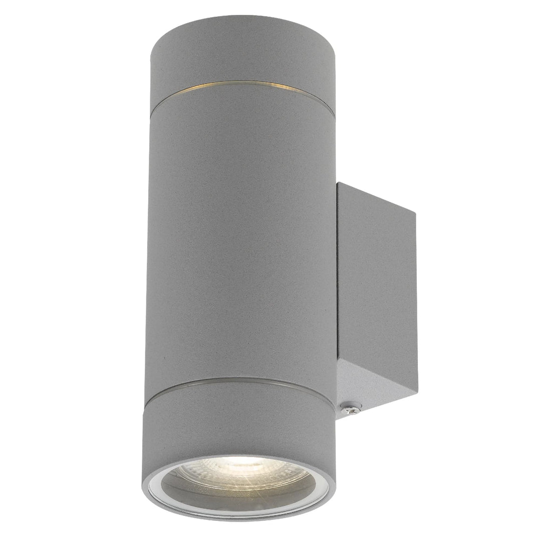 Telbix Kman 12W LED Up/Down Wall Light | Silver