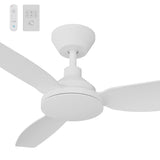Calibo Sora 48" DC Ceiling Fan with Wall Control and Remote | White