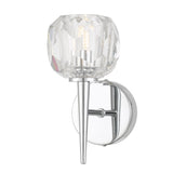 Telbix Zaha Crystal Glass Wall Light | Chrome