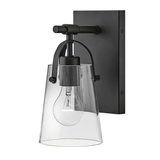 Hinkley Foster Modern Glass Wall Light (E27) | Black