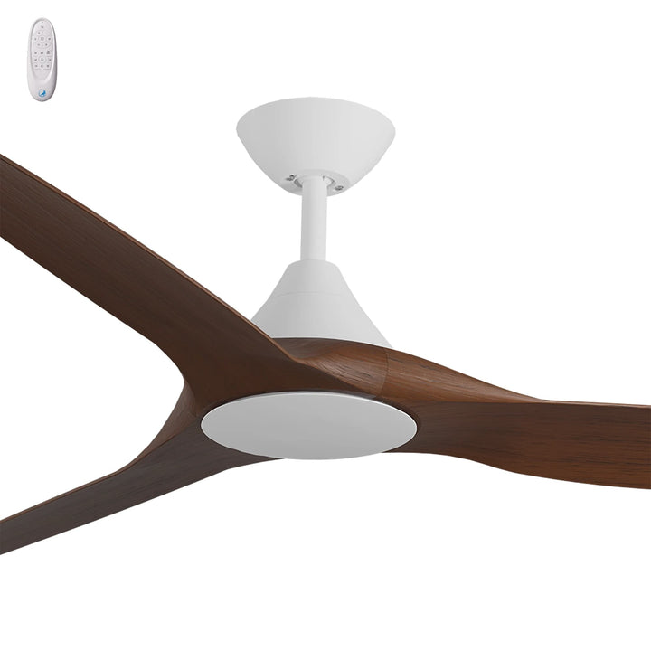 Calibo Smart CloudFan 60" (1520mm) ABS Energy Efficient DC Ceiling Fan and Remote | White & Koa