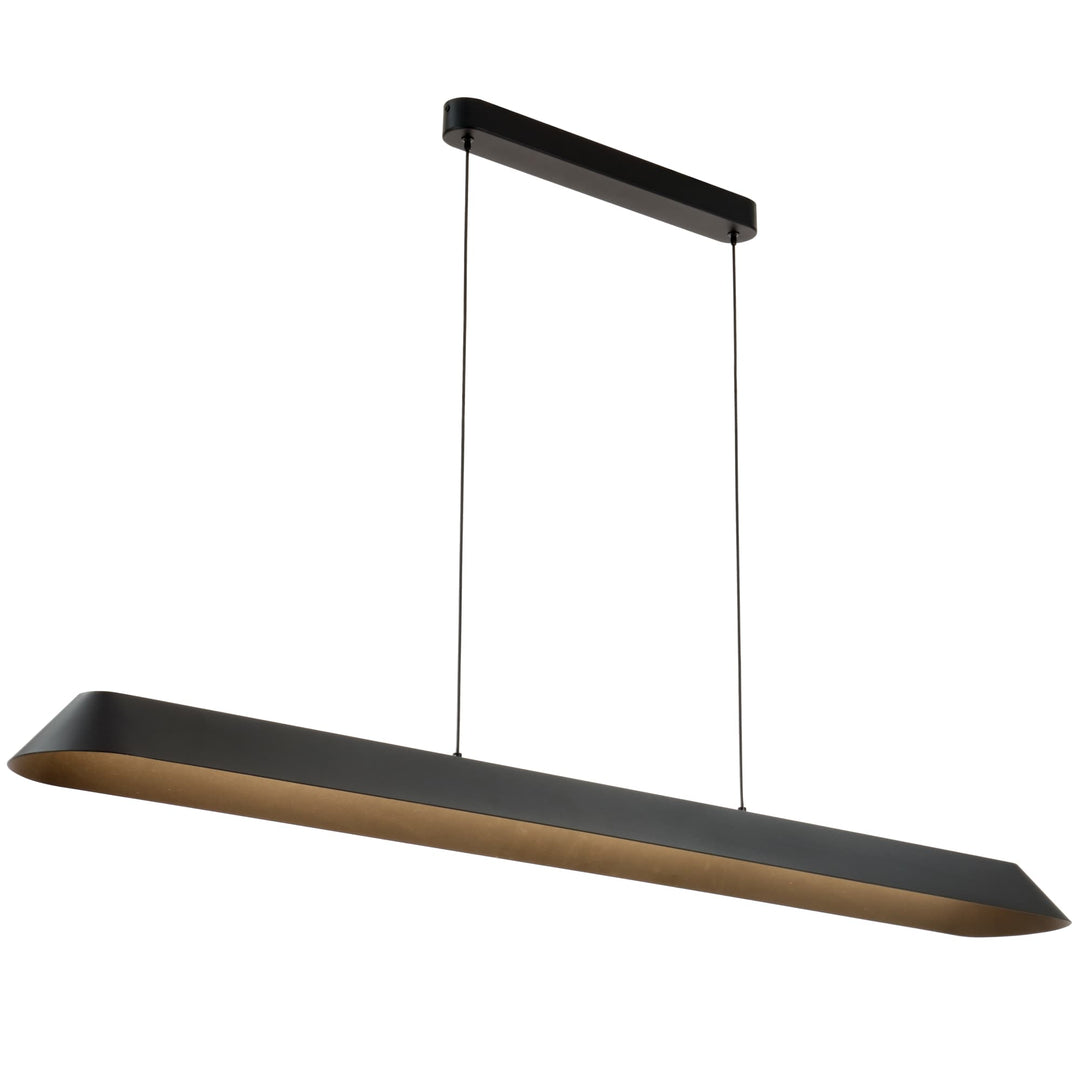 Telbix Corsa Tricolour LED Linear Pendant | Black