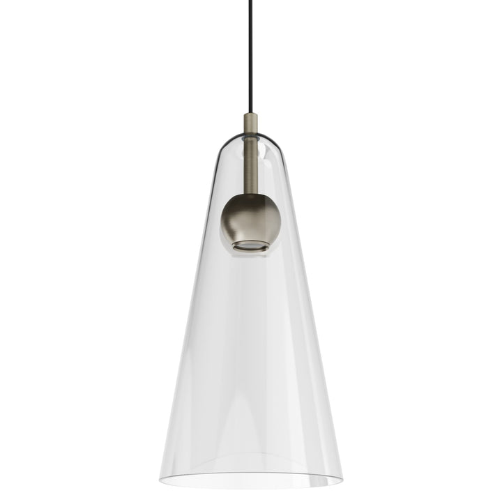 Calibo Skua Artisan Glass Tricolour LED Pendant | Brushed Nickel