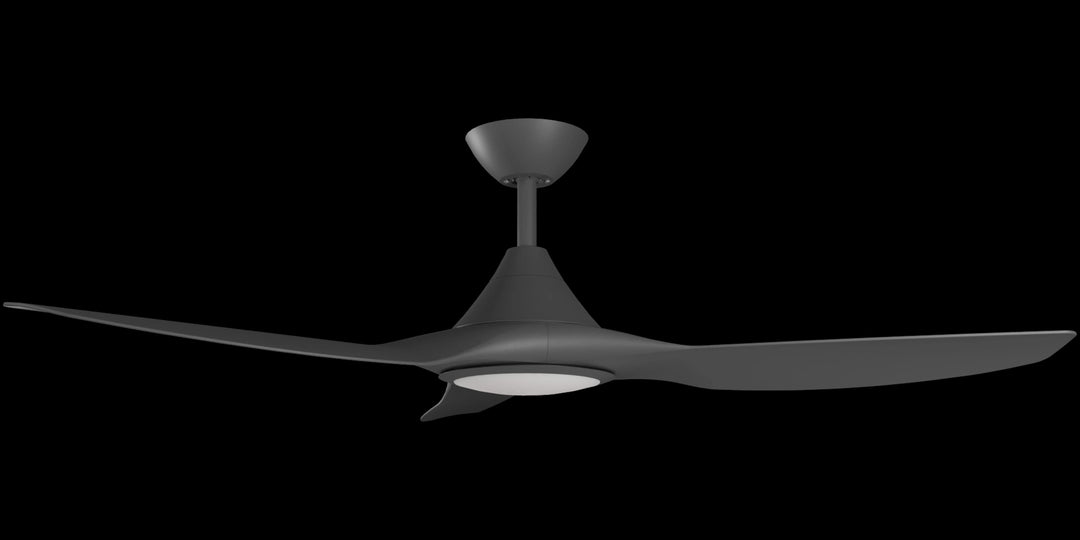 Calibo Smart CloudFan 48"(1220mm) ABS DC Ceiling Fan with 20W CCT LED Light and Remote | Black