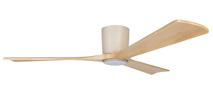Fanco Gaia 54" DC Ceiling Fan with 22W Dimmable CCT LED Light and Remote | Natural Timber