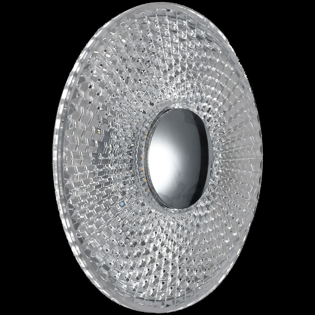 Calibo Bilby Crystalline 180mm Round LED Wall Light | Chrome