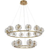 Telbix Catania 18 Light Pendant Light | Antique Gold