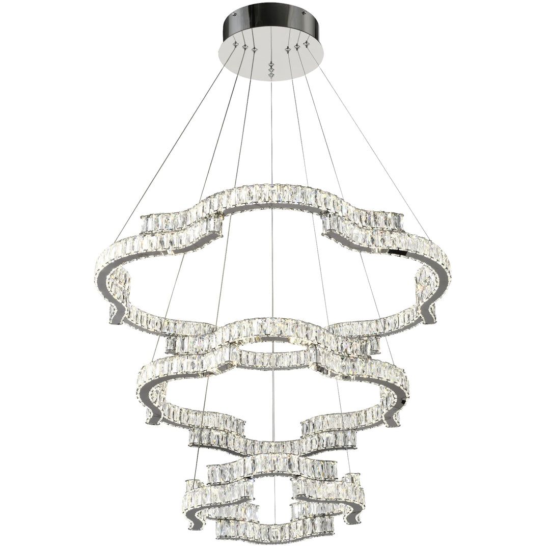 Telbix Jura 3 Tier Pendant Light | Chrome