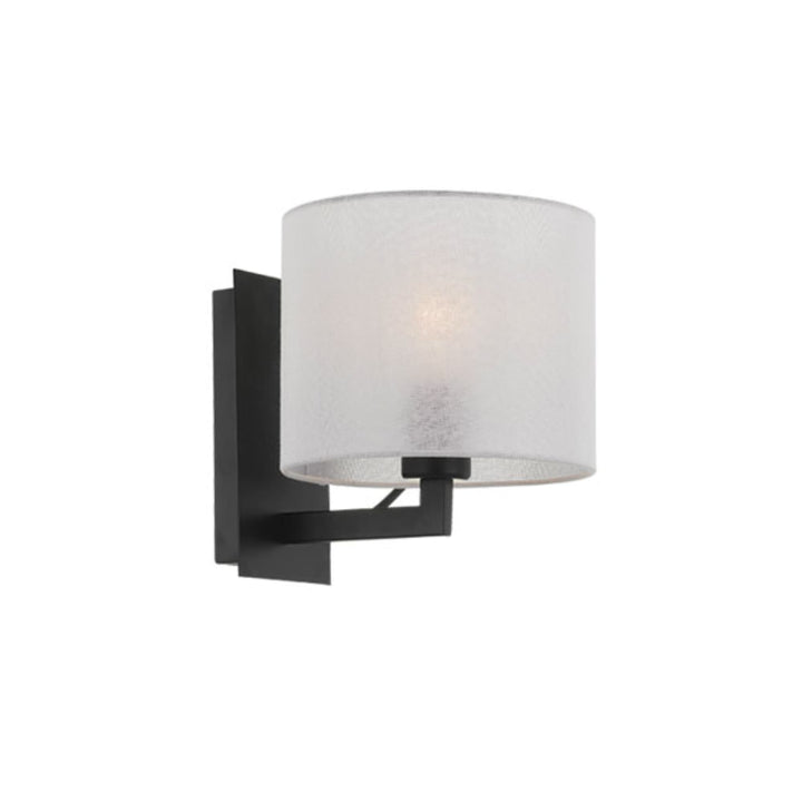 Telbix Elgar Interior Wall Light With Frosted Diffuser (E27) | Satin Black