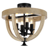 Telbix Hosley 4 Light CTC Pendant Light | Black