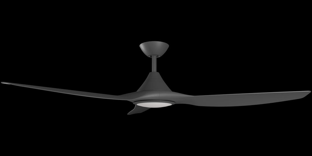 Calibo Smart CloudFan 60" (1520mm) ABS DC Ceiling Fan with 20W CCT LED Light and Remote | Black
