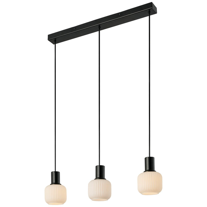 Nordlux Milford Mini 3 Light Rail Pendant | Black