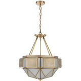 Telbix Overton 6 Light Pendant Light | Brass