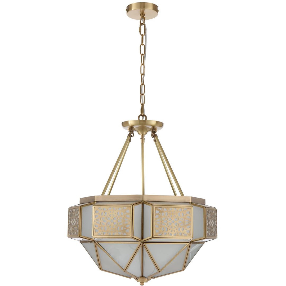 Telbix Overton 6 Light Pendant Light | Brass
