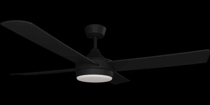 Calibo Breeze Silent 52" (1320mm) ABS Energy Efficient DC Ceiling Fan with 24W LED Light and Remote | Black
