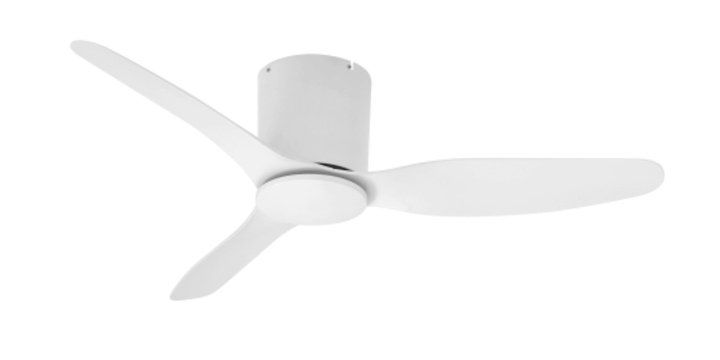 Fanco Studio 48" (1220mm) Low Profile ABS Blade DC Ceiling Fan With Wall Control | White