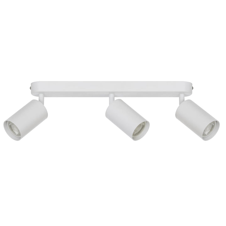 Telbix Picard 3 Light Minimalist Bar Spotlight with Rotatable Heads | White