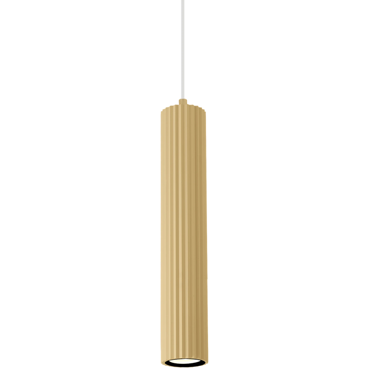 Calibo Canary Fluted 500mm Pendant | Brass