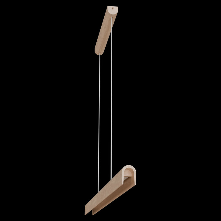 Calibo Inspire Crafted Travertine Tricolour LED Linear Pendant | Beige
