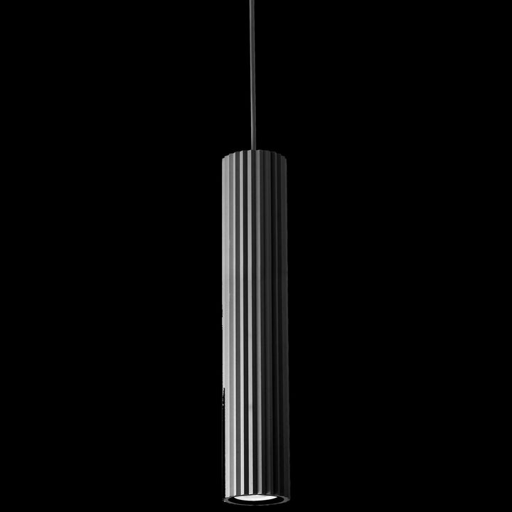 Calibo Canary Fluted 500mm Pendant | Black