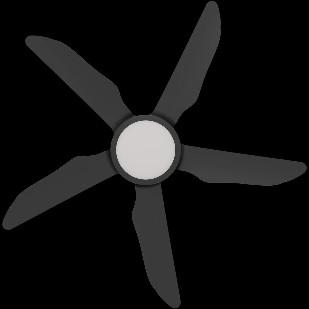 Calibo Storm 42" (1070mm) 5 Blade 18W Tricolour LED Light Indoor/Outdoor DC Ceiling Fan & Remote | Black