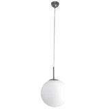 Nickel Telbix Bally Opal Matt Glass Ball Pendant Light | 200mm