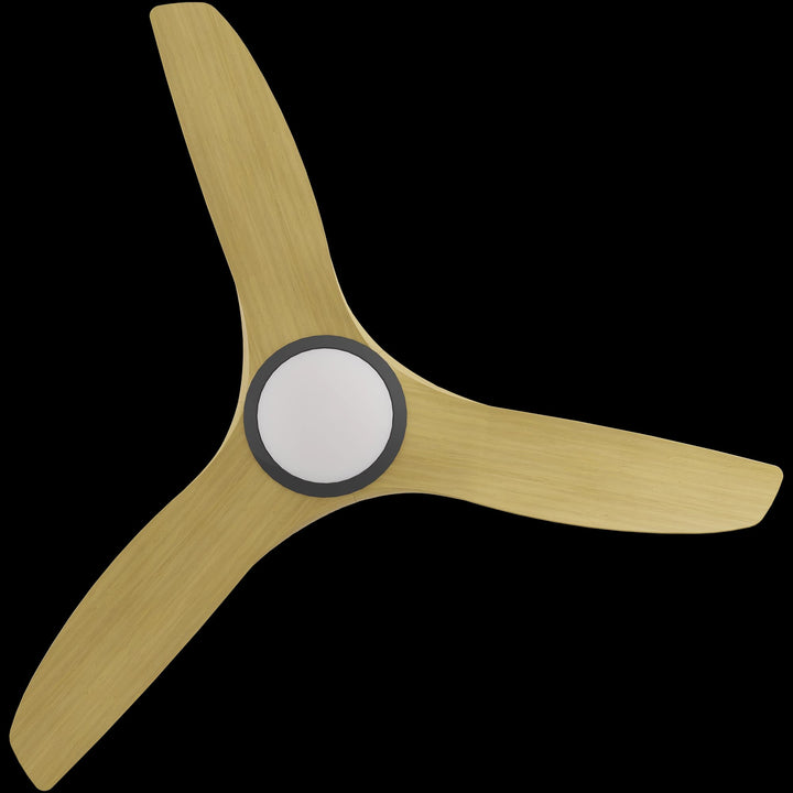 Calibo Smart CloudFan 48"(1220mm) ABS DC Ceiling Fan with 20W CCT LED Light and Remote | Black & Bamboo