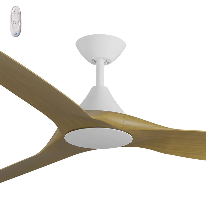 Calibo Smart CloudFan 72" (1830mm) ABS DC Ceiling Fan and Remote | White & Teak