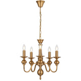 Telbix Siedel 5-Light Pendant | Copper