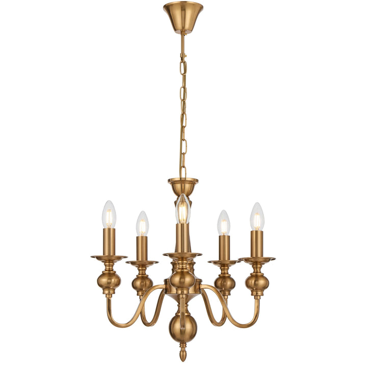 Telbix Siedel 5-Light Pendant | Copper