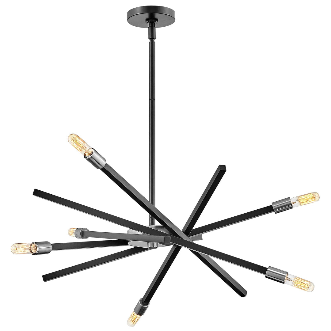 Hinkley Archer Medium Chandelier Light | Satin Black