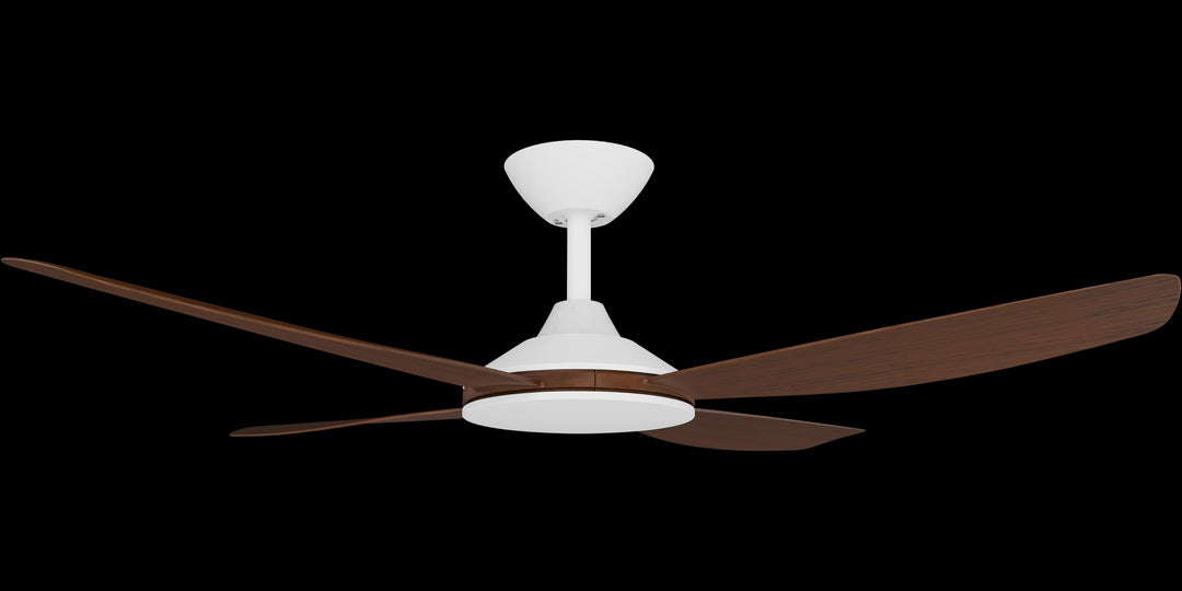 Calibo Vanga 48" DC Smart Ceiling Fan with Remote Control | White and Koa