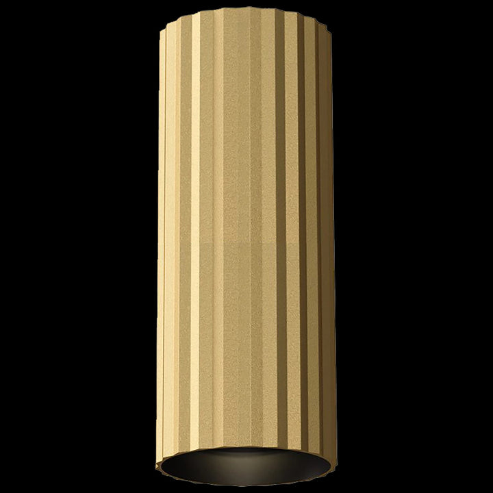 Calibo Canary Fluted 300mm Surface Mounted Downlight | Brass