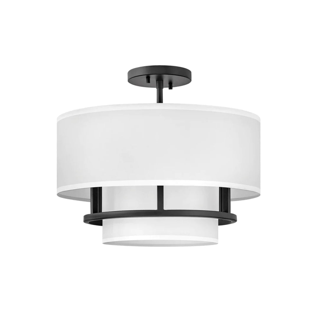 Hinkley Graham 3 Light Flush Mount | Black
